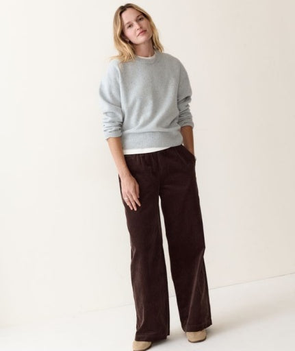 Allison Corduroy Trouser Dark Chocolate