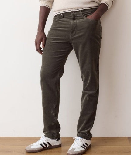 5 Pocket Flex Terry Cords - Slim Straight - Climbing Ivy