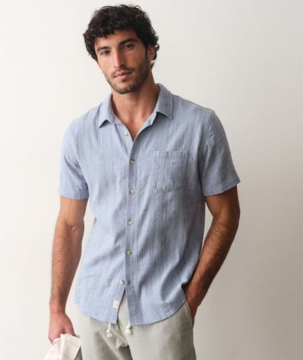 Classic Stretch Selvage Shirt - Blue