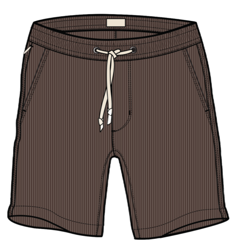 Saturday Corduroy Short 6" - Dark Brown