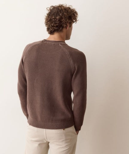 Garment Dye Roll Neck Sweater