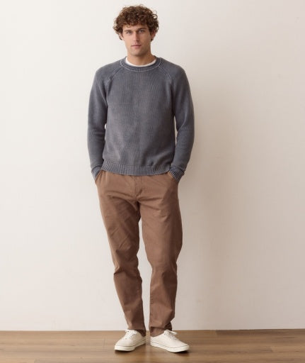 Garment Dye Roll Neck Sweater
