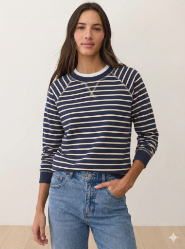 Juno Reversible Raglan Twilight Stripe