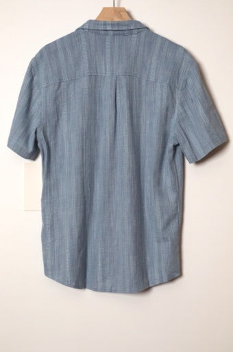 Lexi Pointelle Crew Tee - Navy