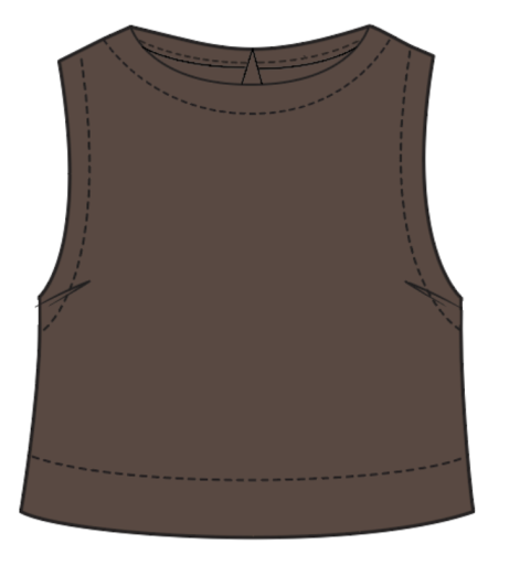 Quinn Linen Tank - Chocolate