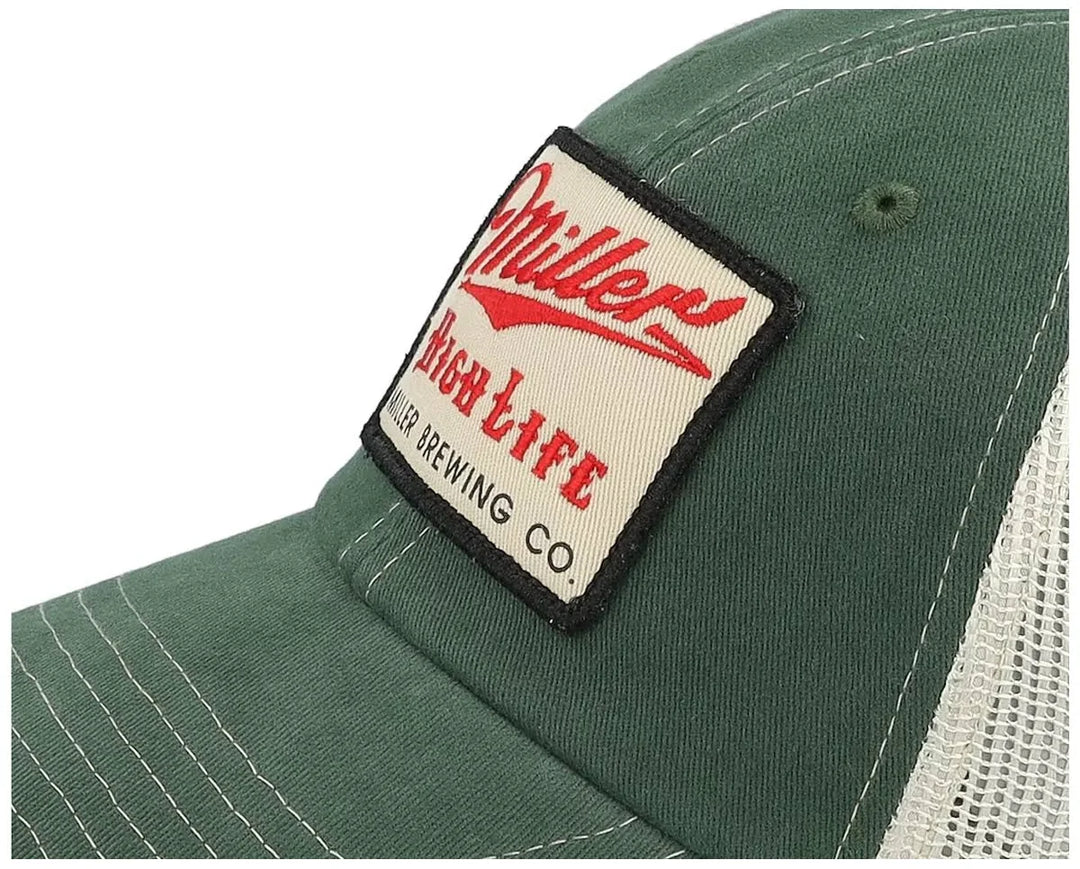 Miller High Life Trucker Hat Orville - Stone/Green