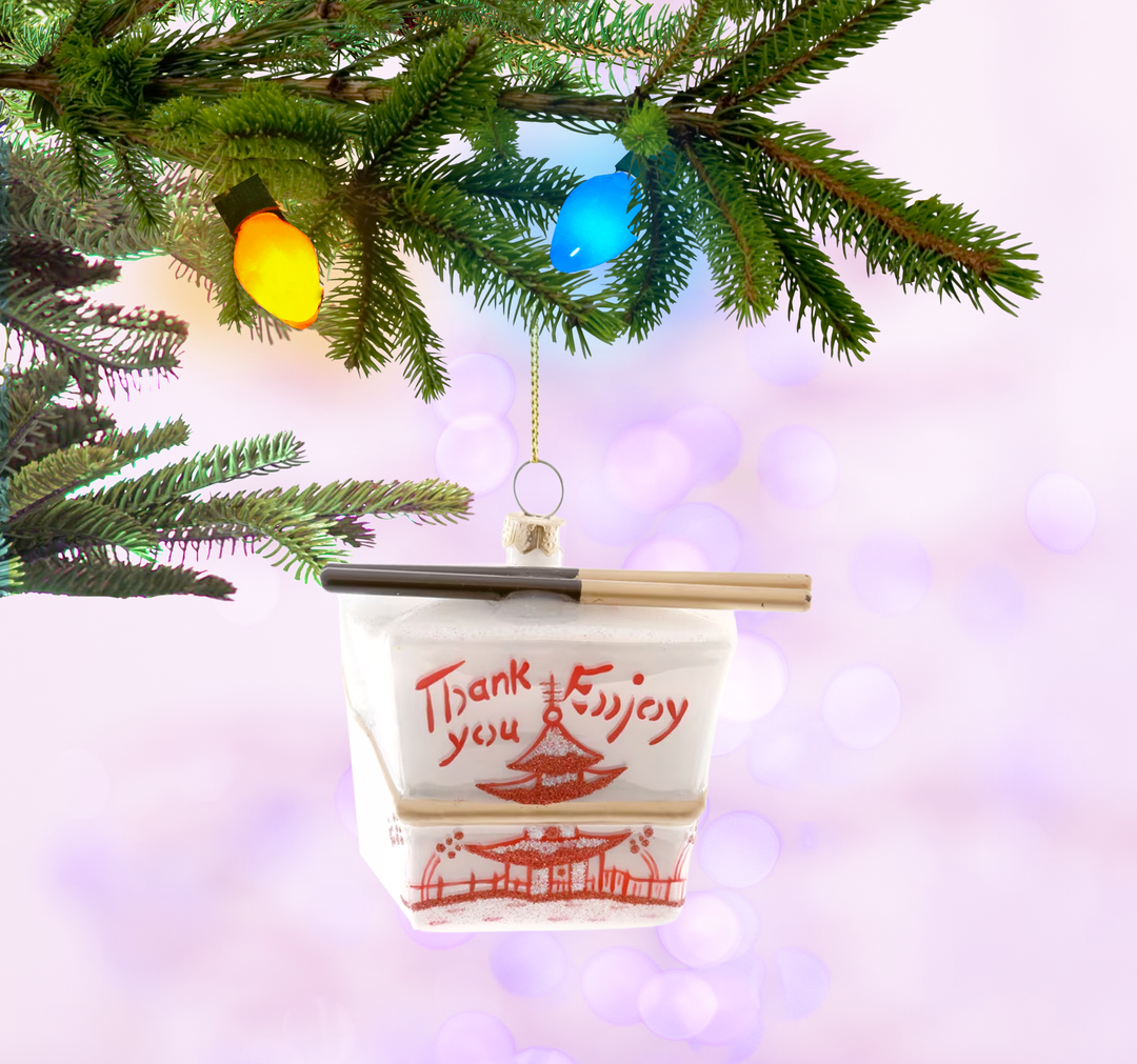 Chinese Take Out Box-Ivory Ornament