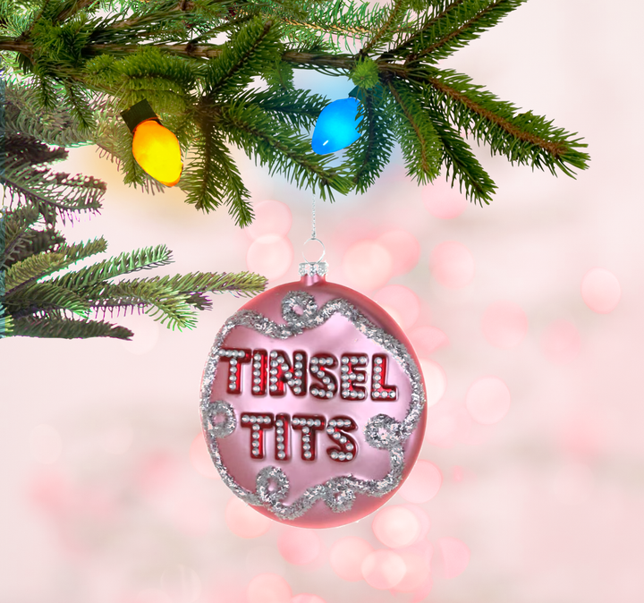 Tinsel Tits Ornament