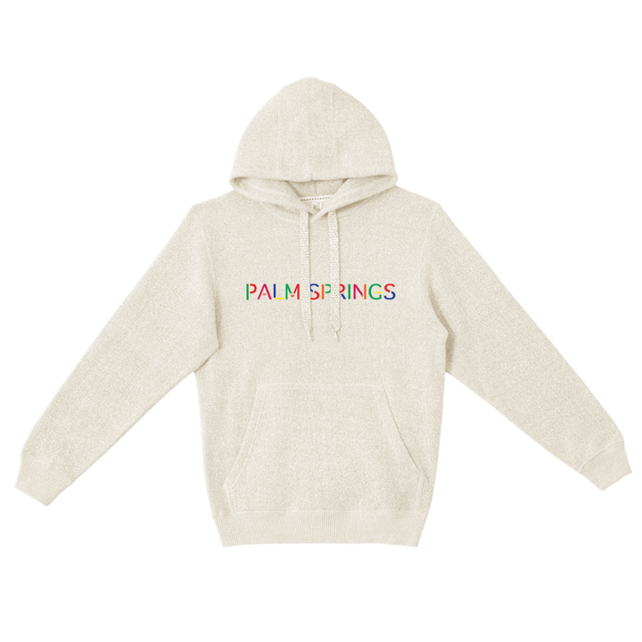 Palm Springs 1980s Unisex Graphic Hoodie Sweatshirt