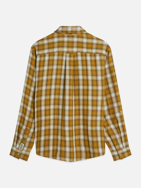 Double Cloth Check Relaxed-Fit Shirt Raffia Check