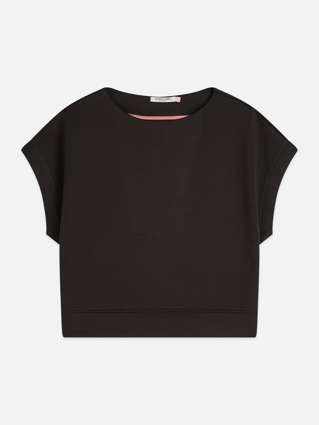Modal Slash Neck Sweatshirt Meteorite