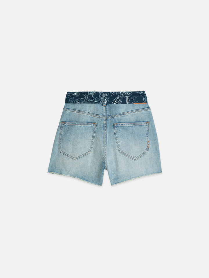 The Ray Denim Short With Tie D Stoplight USJ01378N