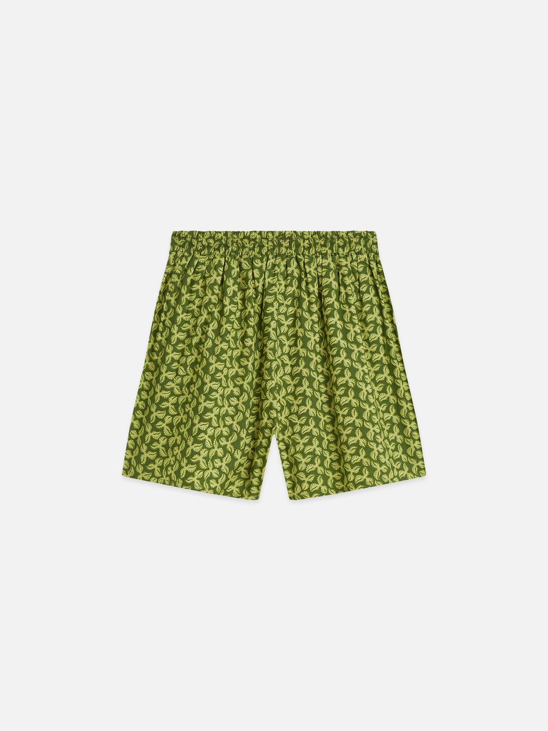 Printed Cotton Voile Shorts Mini Cactus Garden Green