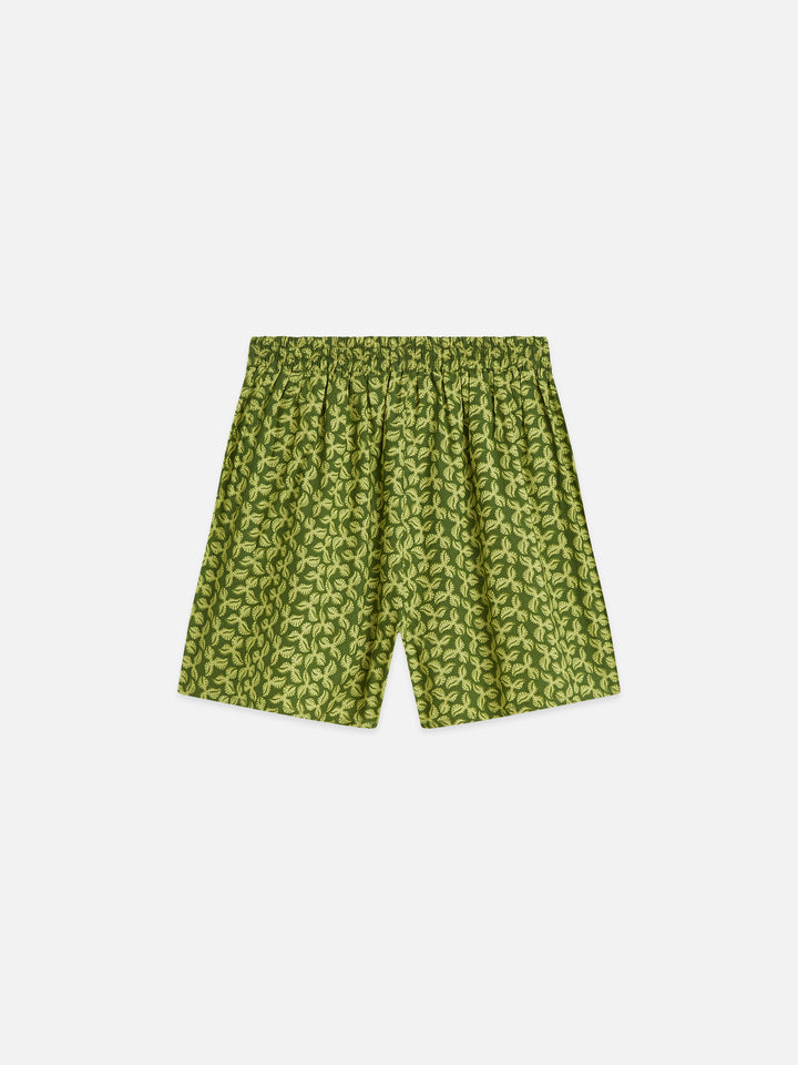 Printed Cotton Voile Shorts Mini Cactus Garden Green