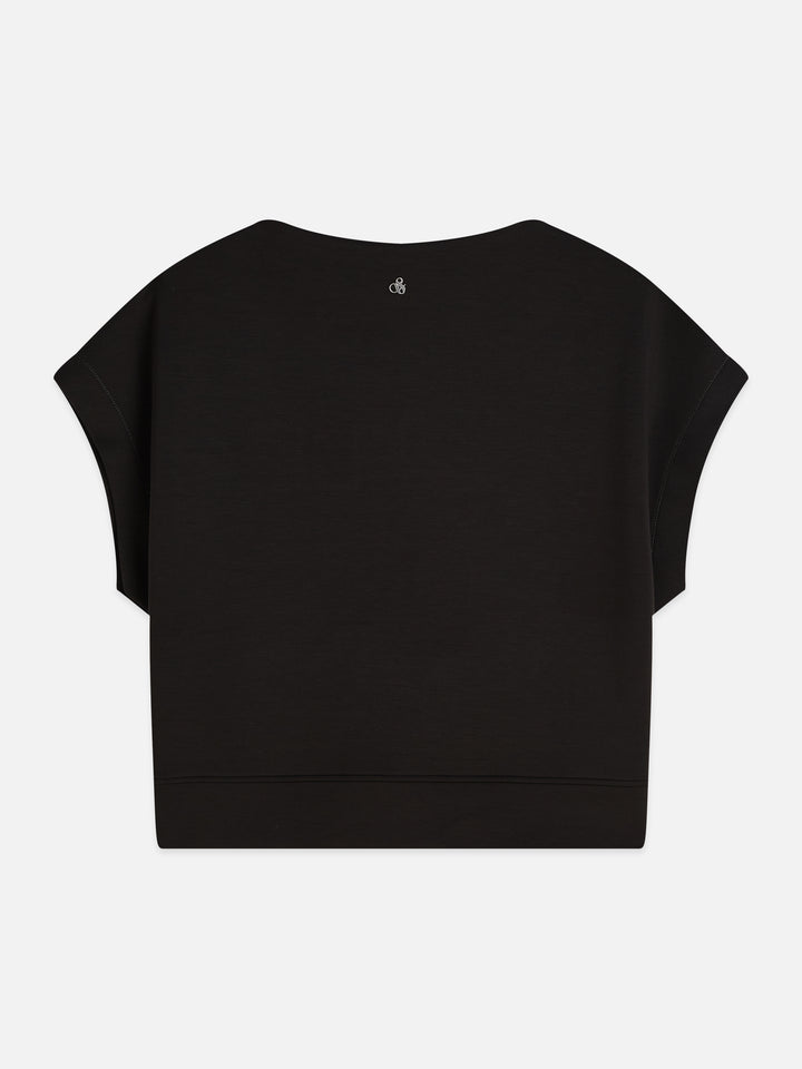 Modal Slash Neck Sweatshirt Meteorite