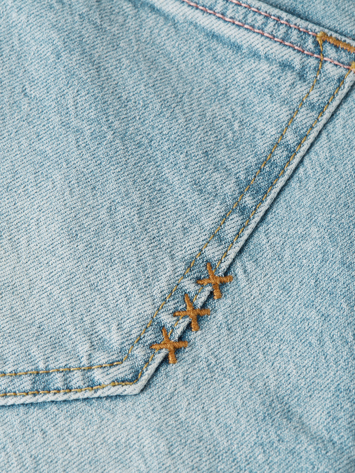 The Ray Denim Short With Tie D Stoplight USJ01378N
