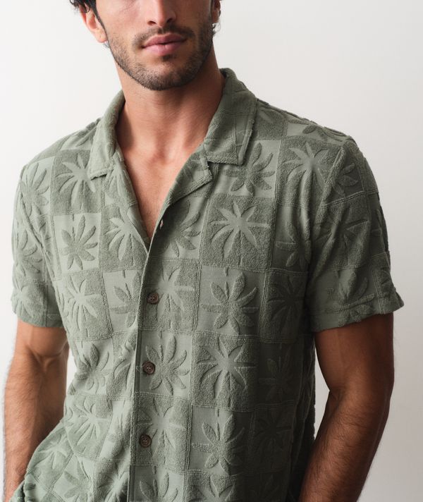 Rico Terry Resort Shirt Sea Spray
