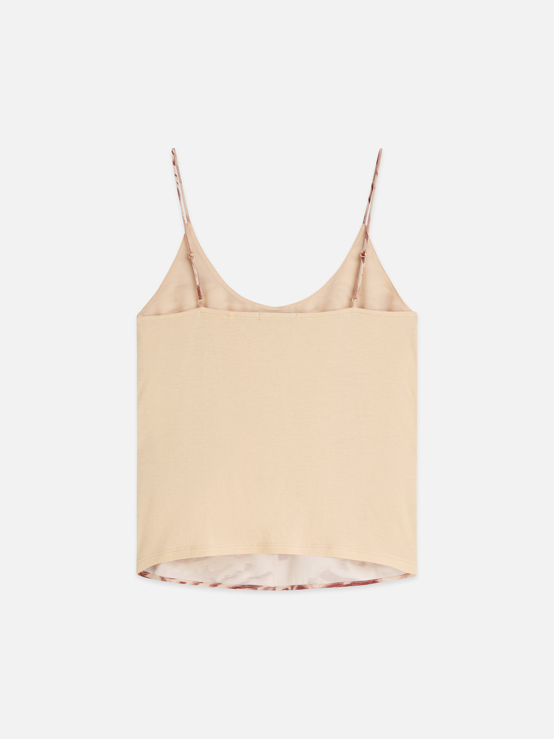 Printed Jersey/Woven Tank - Clouds Red