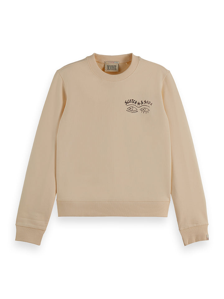 Small artwork regular fit sweatshirt