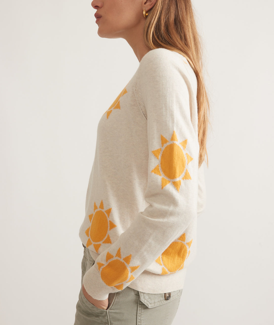 Icon Sweater Sun Print