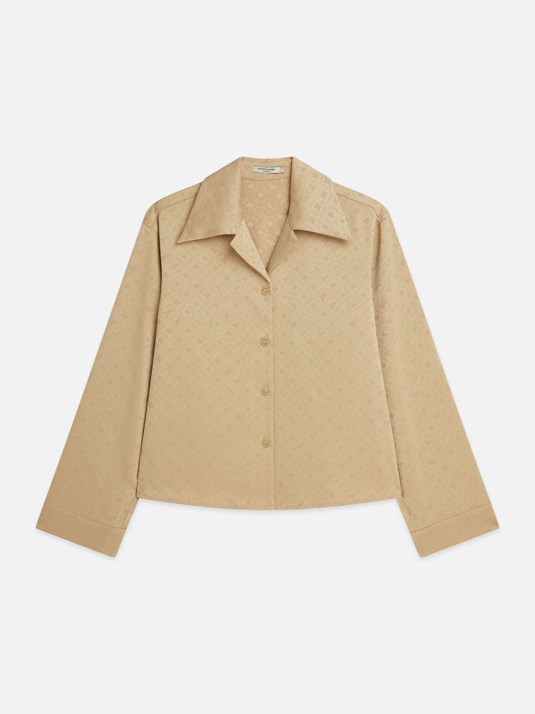 Jacquard Long-Sleeved Shirt Doeskin
