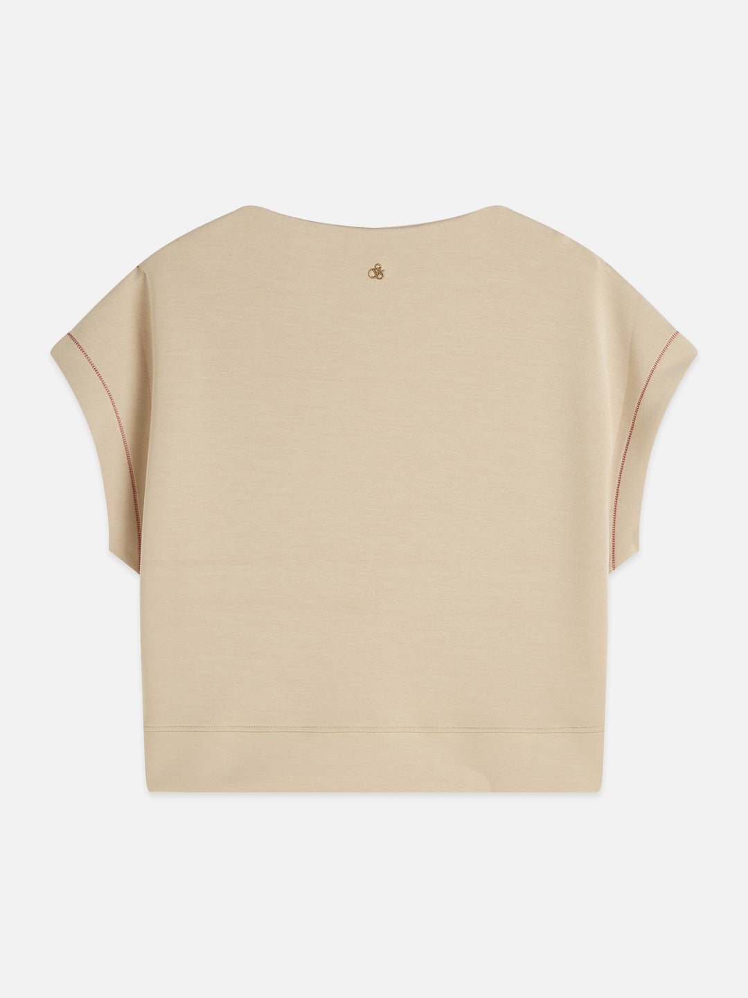 Modal Slash Neck Sweatshirt Doeskin