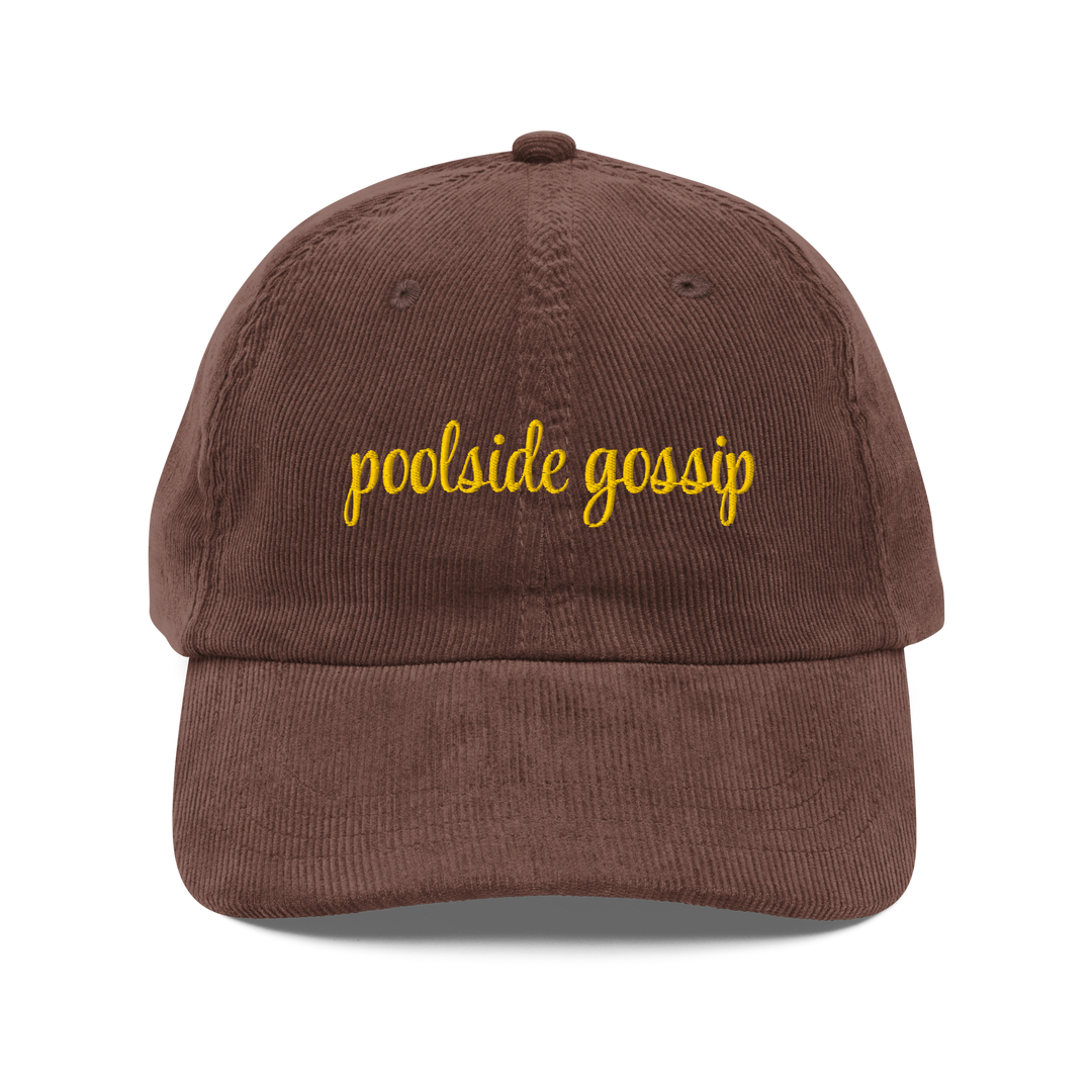 Poolside Gossip Vintage Corduroy Hat