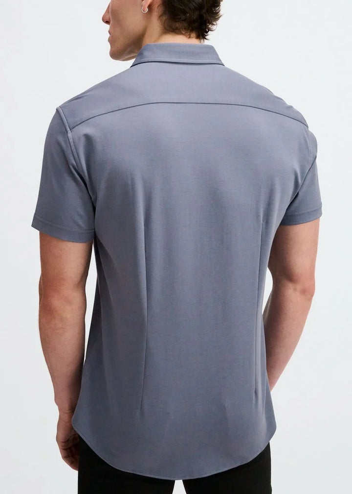 Solid Stretch Jersey Knit Short Sleeve Shirt St-963