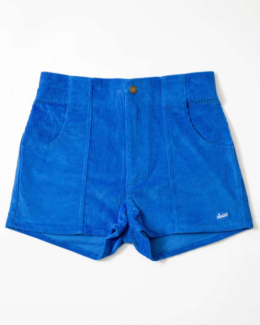 Women's Corduroy Solid Short Blue