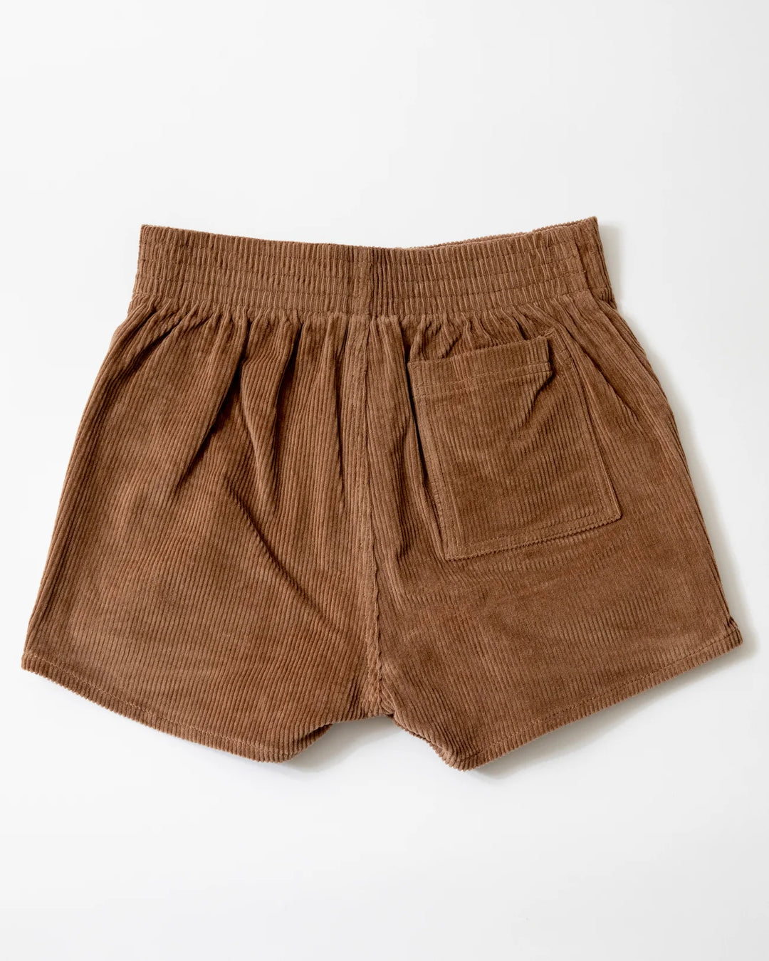 Women's Corduroy Solid Short Brown