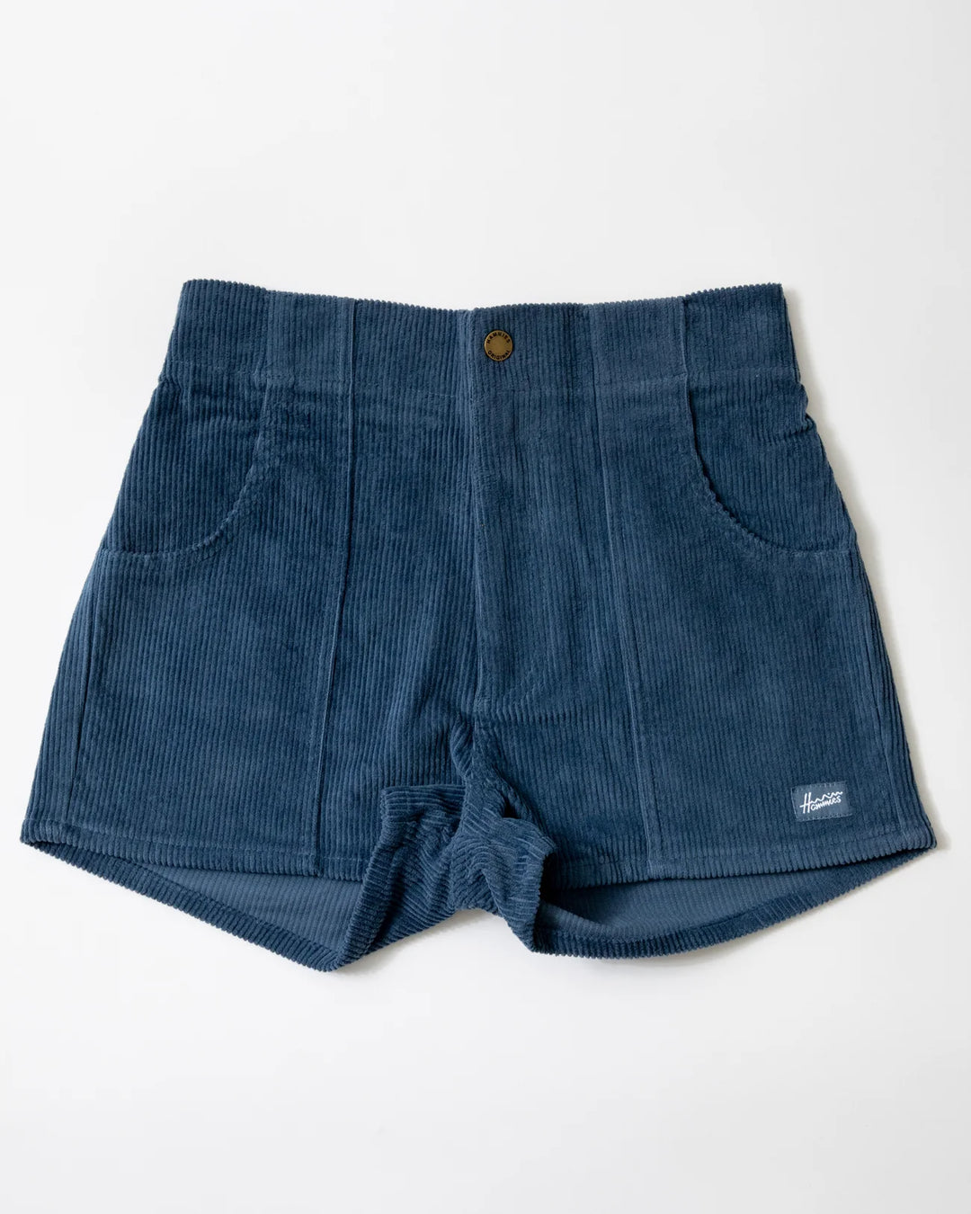 Women's Corduroy Solid Short Navy