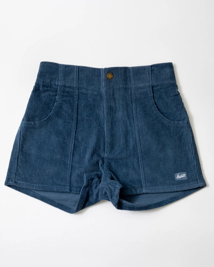 Women's Corduroy Solid Short Navy