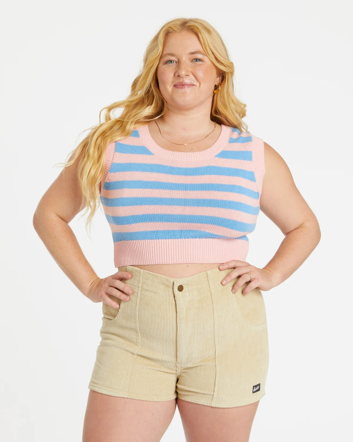 Women's Corduroy Solid Short Sand