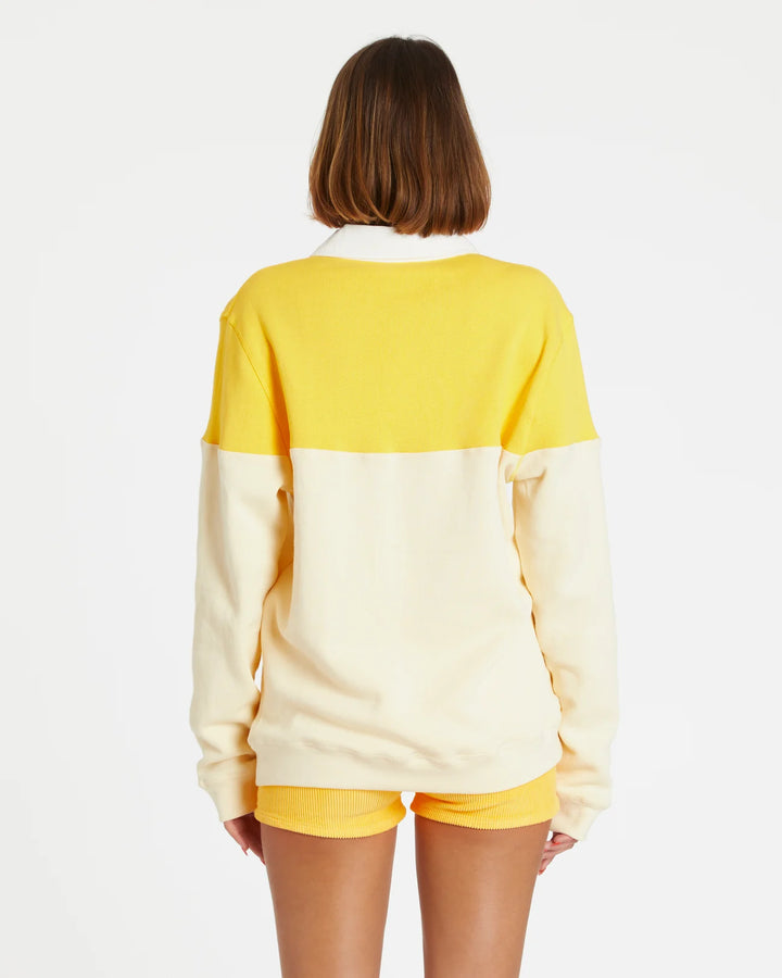 Women's Corduroy Solid Short Yellow