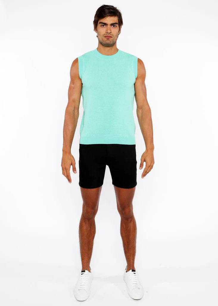 Bud Textured Open Knit Vest St-24300