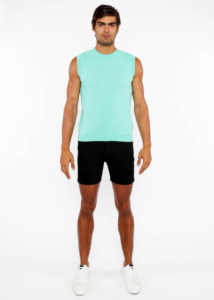 Bud Textured Open Knit Vest St-24300